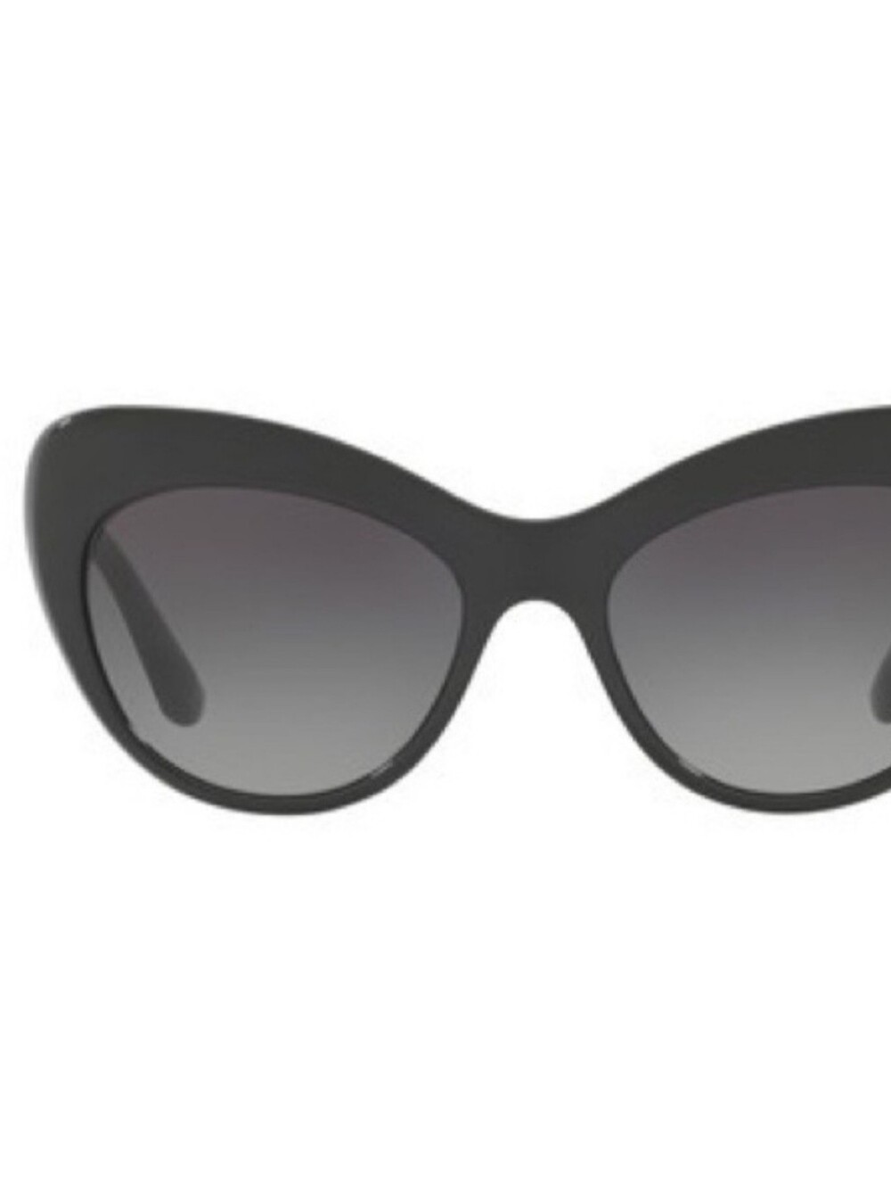 NWT DOLCE & GABBANA Black Cat Eye Sunglasses with Case 52mm $420 - Picture 4 of 8